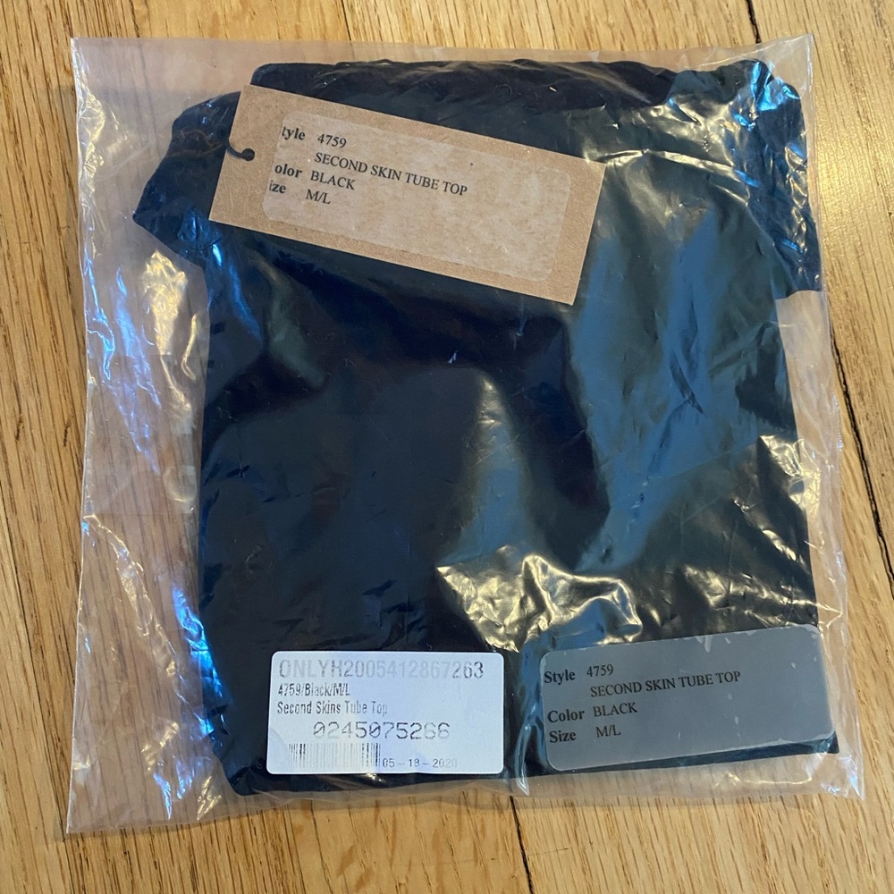 Only Hearts Second Skin Tube Top M/L NWT